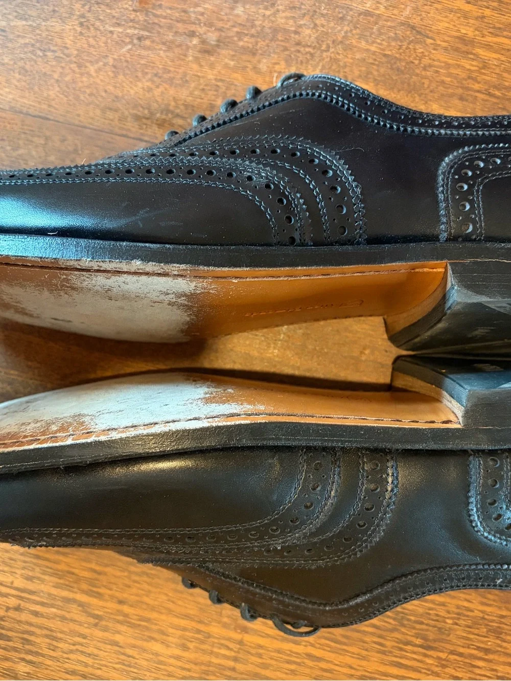 Allen Edmonds 'McAllister' Wingtip Mens Shoes Oxford Sz 12 D 6205 Black Leather